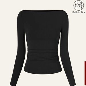 OGL modern side ruched brami top
